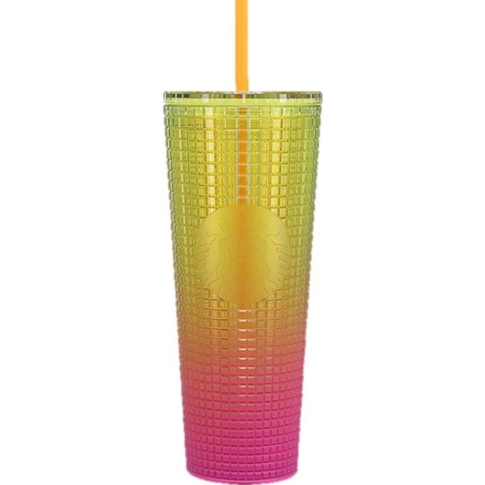Starbucks Lemon Pink Gradient Tumbler